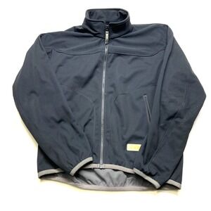 Descente North America Jacket Mens XL Black Fleece Lined Mock Neck Full Zip